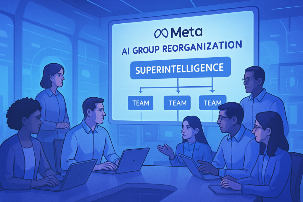 Meta、スーパーインテリジェンス追求のためAIグループを再編