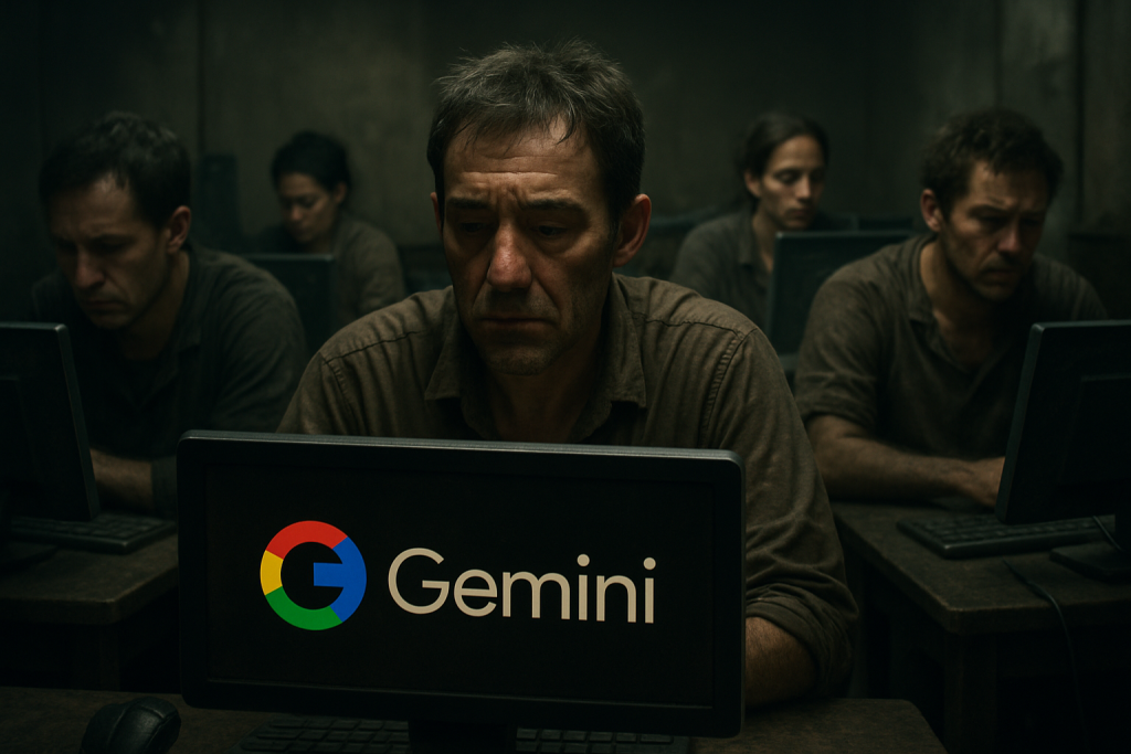 Google GeminiのAIトレーニングにおける「過酷な労働」の実態